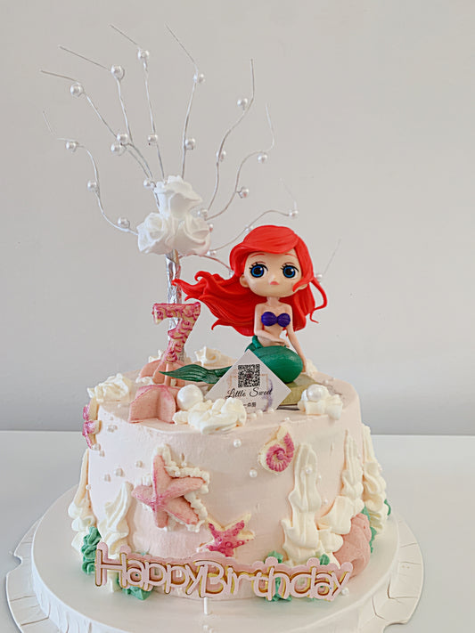 Mermaid 人鱼公主生日蛋糕